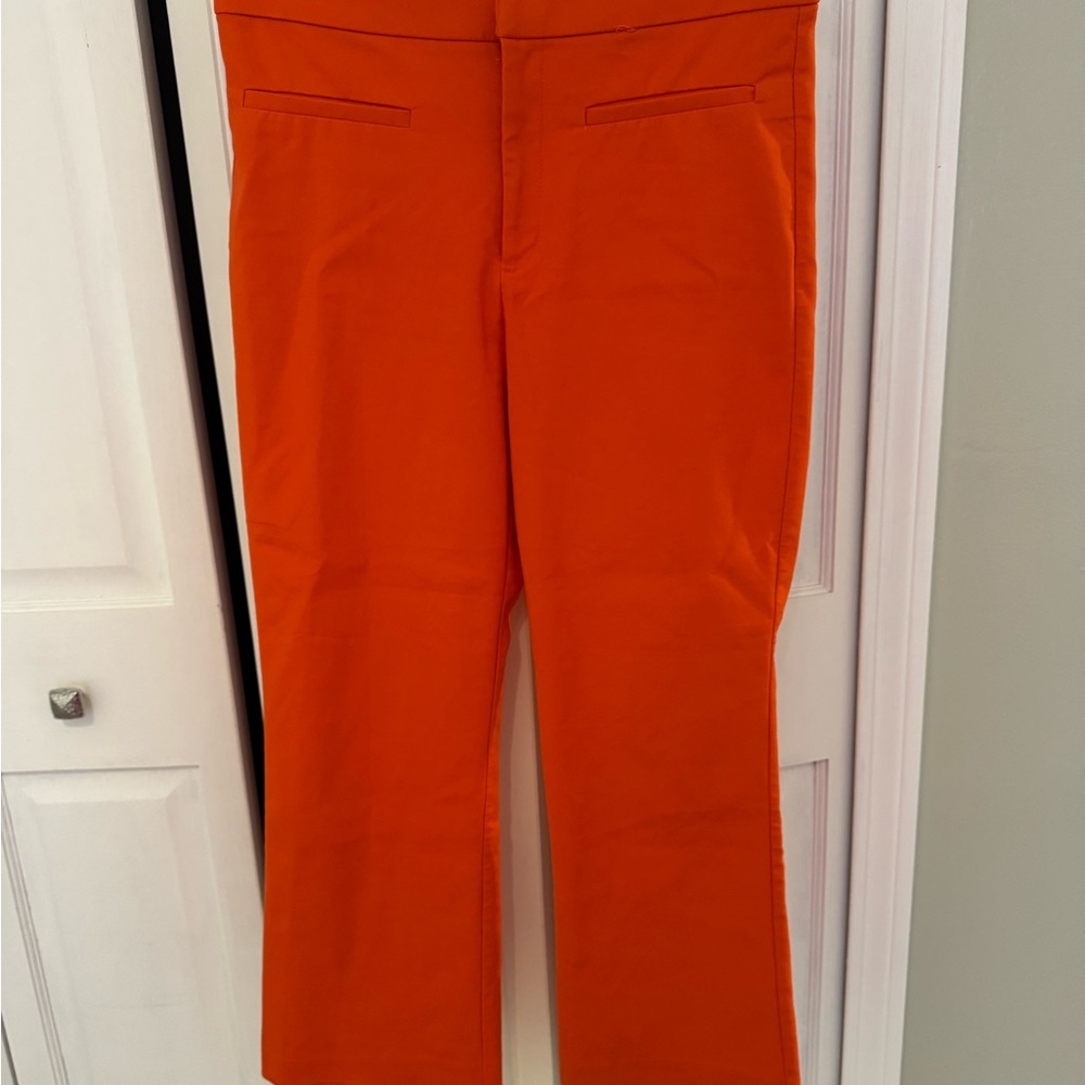 Zara Women's Vibrant Orange Trousers